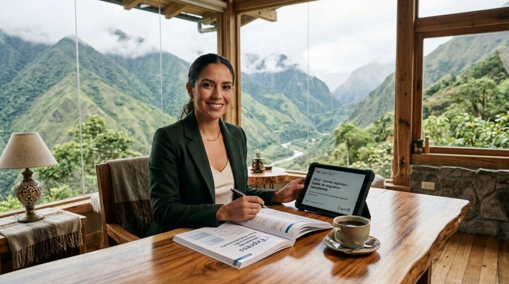 Profesional ecuatoriana bilingüe con material de francés y asesoría de migración a Canadá